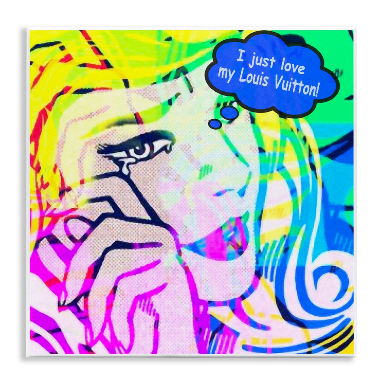 Stupell Industries Pop Comic Style Glam Wall Plaque Art Design by Graffi*tee Studios